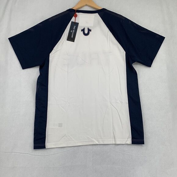 True Religion Logo Contrast Raglan Mens T-Shirt NWT XL - Picture 7 of 8